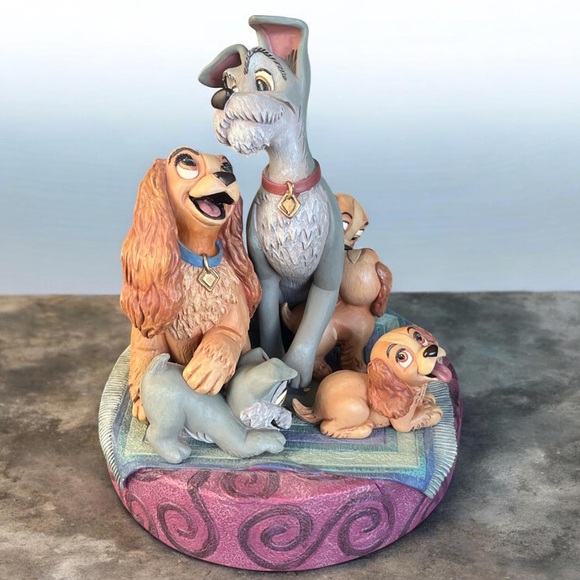 Disney Other - Disney Markrita Lady & The Tramp Figurine Rare VTG Disney Gallery Trinke-Box